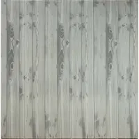 Самоклеюча 3D панель дерево сірий дуб 700x700x5 мм 