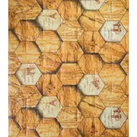 Самоклеюча декоративна 3D панель соти 700x770x5 мм 