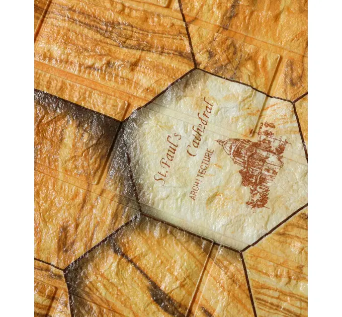 Самоклеюча декоративна 3D панель соти 700x770x5 мм 