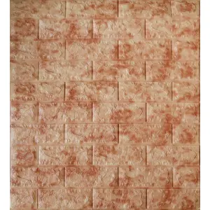Самоклеюча декоративна 3D панель червоний мармур 700x770x5 мм