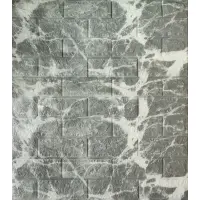 Самоклеюча декоративна 3D панель мармур еспрессо 700x770x5 мм 