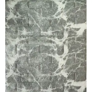 Самоклеюча декоративна 3D панель мармур еспрессо 700x770x5 мм 