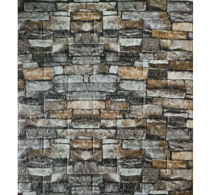 Самоклеюча декоративна 3D панель пісчаник ізумруд 700x770x5 мм 