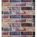 Самоклеюча декоративна 3D панель цегла оксамит 700x770x5 мм 