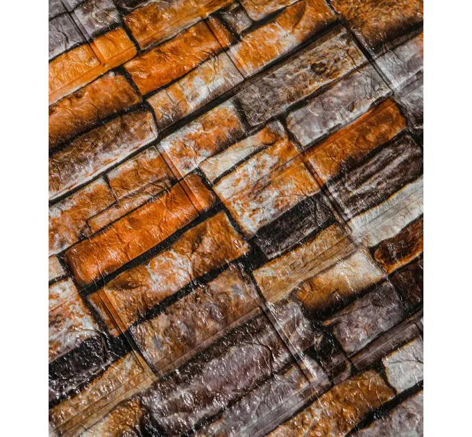 Самоклеюча декоративна 3D панель цегла пісчаник 700x3080x3 мм 