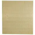 Самоклеюча декоративна 3D панель під бежеву цеглу 700x770x3 мм 