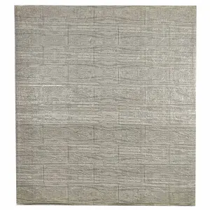 Самоклеюча декоративна 3D панель сіра смужка 700x770x3 мм 