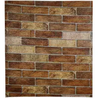 Самоклеюча 3D панель під коричневу єкатеринославську цеглу 700x770x3 мм 