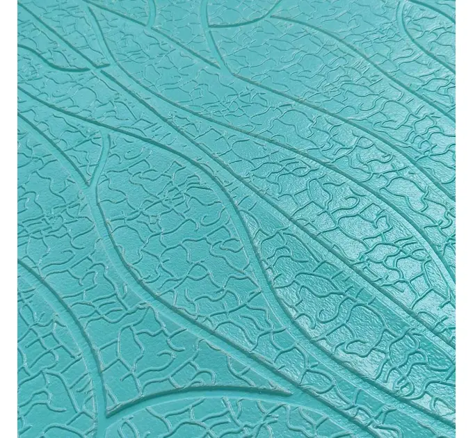 Самоклеюча декоративна 3D панель скеля блакитна 700x700x5 мм 