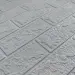 Самоклеюча декоративна 3D панель під бірюзову цеглу 700x770x3 мм 