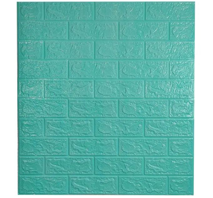 Самоклеюча декоративна 3D панель М'ятна цегла 700x770x3 мм 