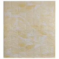 Самоклеюча декоративна 3D панель мармур пісок 700x770x3 мм