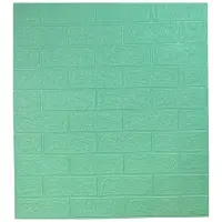 Самоклеюча 3D панель під м'ятну цеглу 700x770x3 мм 