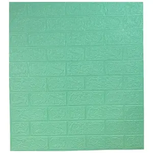 Самоклеюча 3D панель під м'ятну цеглу 700x770x3 мм 
