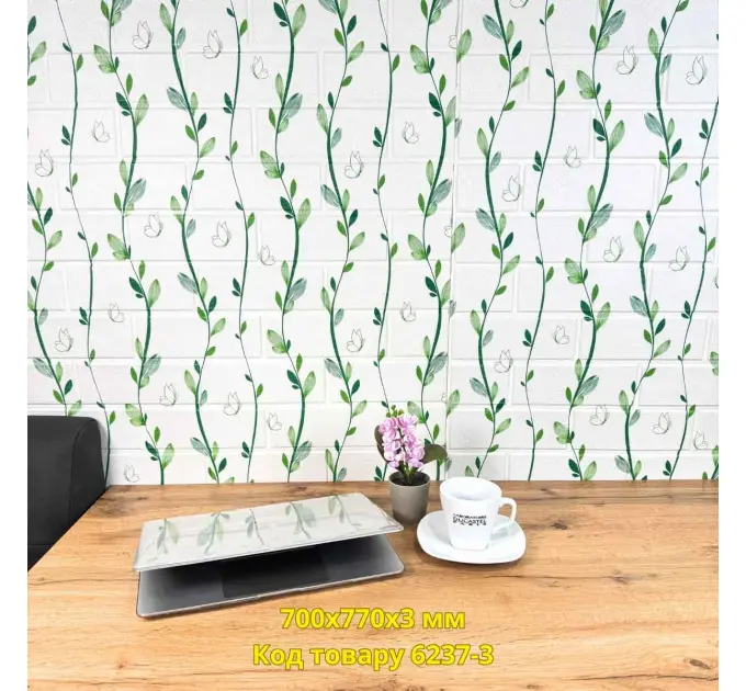 Самоклеюча декоративна 3D панель Тропіки 700x770x3 мм 