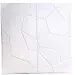Самоклеюча декоративна 3D панель бут білий 700x700x3 мм 