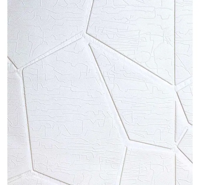 Самоклеюча декоративна 3D панель бут білий 700x700x3 мм 