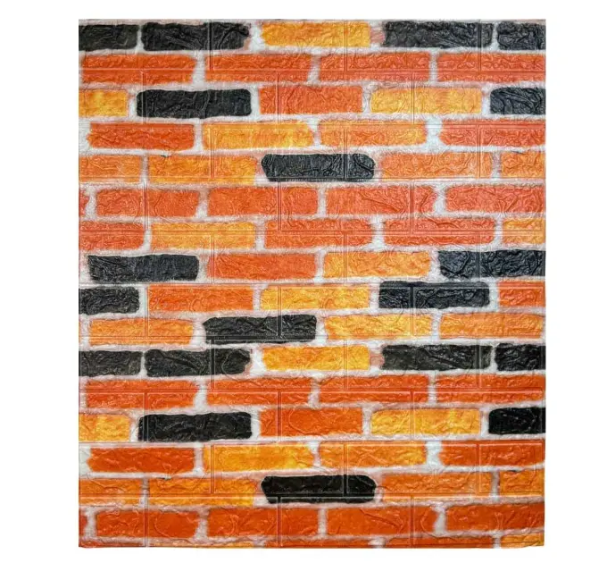 Самоклеюча декоративна 3D панель цегла теракот 700x770x3 мм 