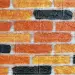Самоклеюча декоративна 3D панель цегла теракот 700x770x3 мм 