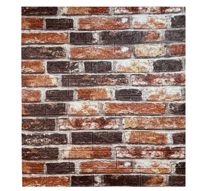 Самоклеюча декоративна 3D панель Клінкер 700x770x3 мм 
