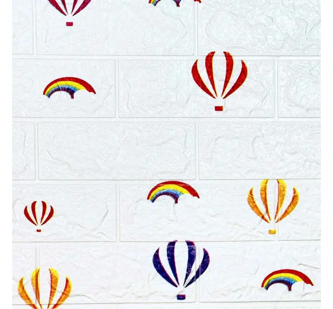 Самоклеюча декоративна 3D панель повітряні кулі 700x770x3 мм 