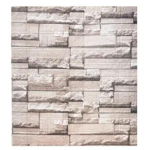 Самоклеюча декоративна 3D панель камінь Острава 700x770x3 мм 