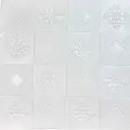 Самоклеюча декоративна 3D панель білий рельєф 700x770x3 мм 